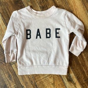 “BABE” toddler sweatshirt